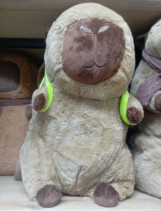 Peluche capibara con cobija